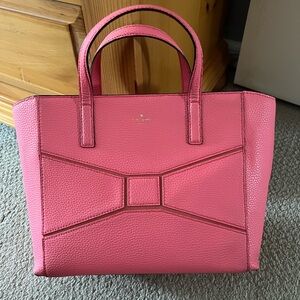 Kate Spade Summer Coral Bow Tie Tote
